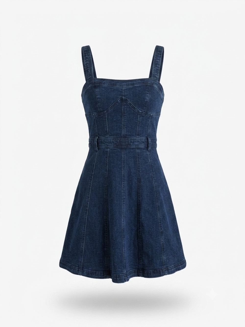 Free People Dark Blue Denim Mini Dress Size S